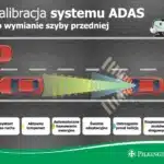 Kalibracja systemu wspomagania kierowcy ADAS po wymianie szyby przedniej w serwisie auto szyby Pilkington